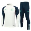 AFC Ajax Trainings Sweatshirt Pak Quarter-zip 2023-24 Witte - Heren